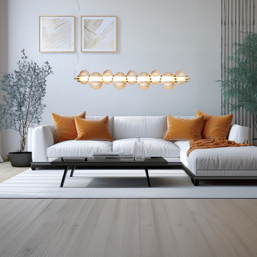 LED Pakabinamas sietynas BOLLA LED/32W/230V auksas/dūminis