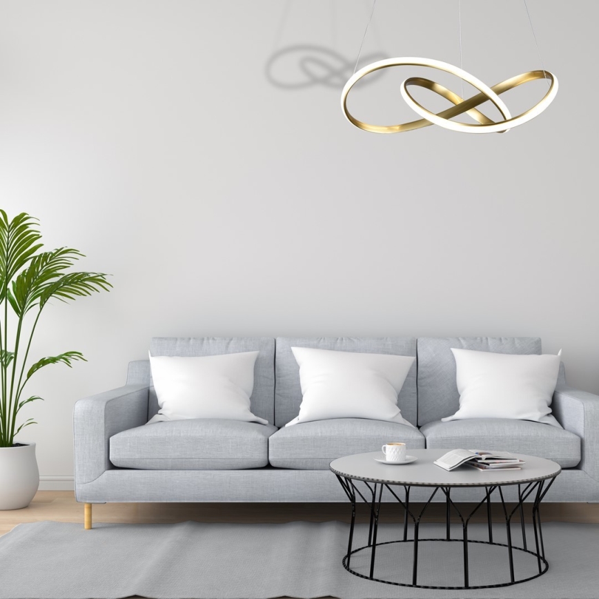 LED Pakabinamas sietynas CAPPIO LED/36W/230V aukso spalvos