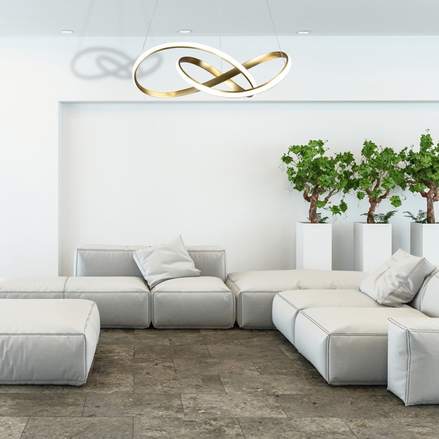 LED Pakabinamas sietynas CAPPIO LED/36W/230V aukso spalvos
