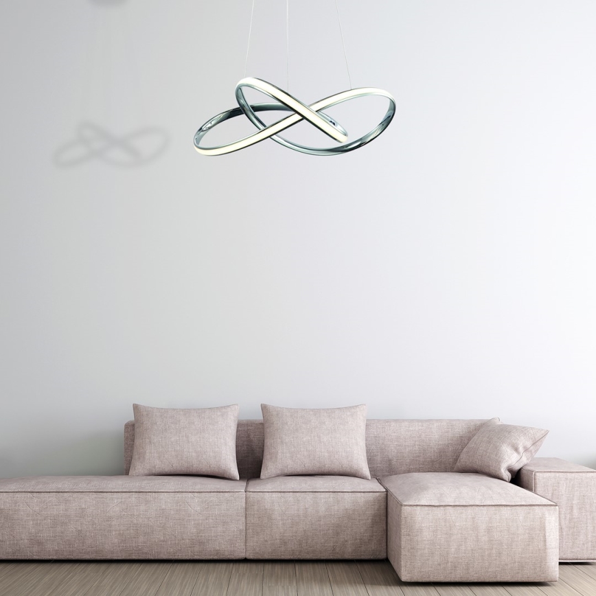 LED Pakabinamas sietynas CAPPIO LED/36W/230V blizgus chromas