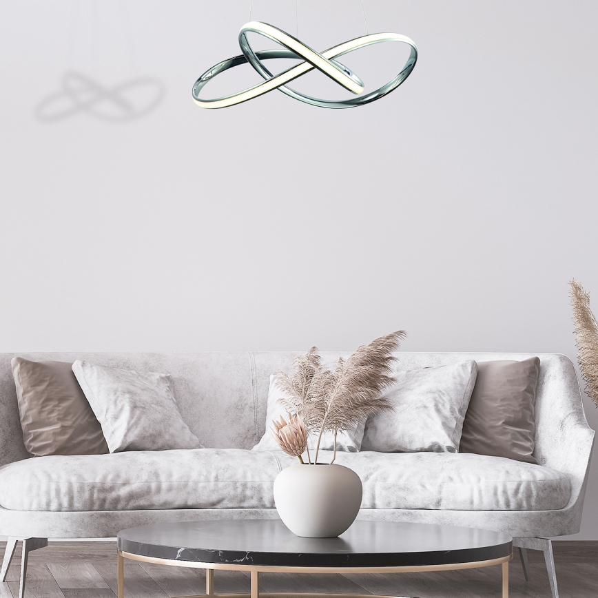 LED Pakabinamas sietynas CAPPIO LED/36W/230V blizgus chromas