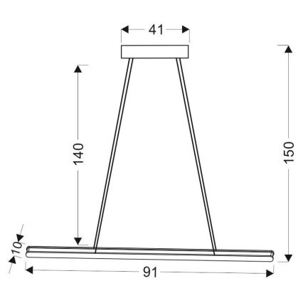 LED Pakabinamas sietynas COCONUT LED/28W/230V