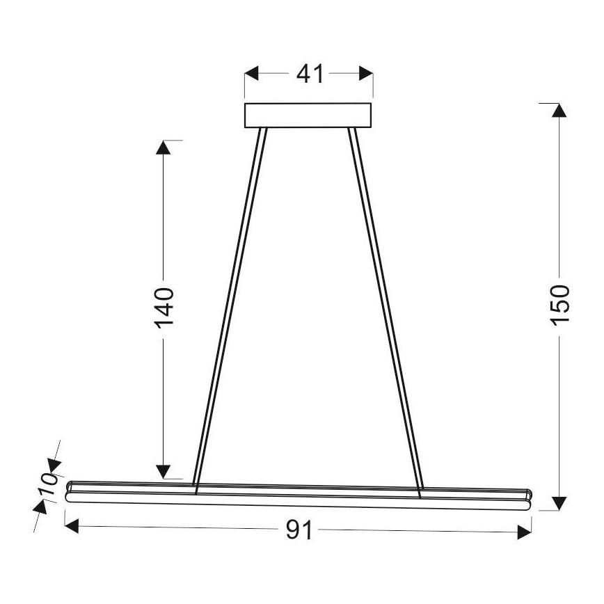 LED Pakabinamas sietynas COCONUT LED/28W/230V