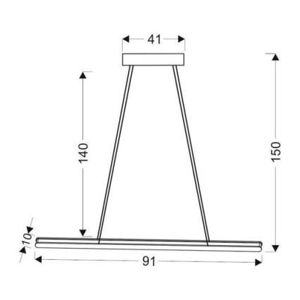 LED Pakabinamas sietynas COCONUT LED/28W/230V