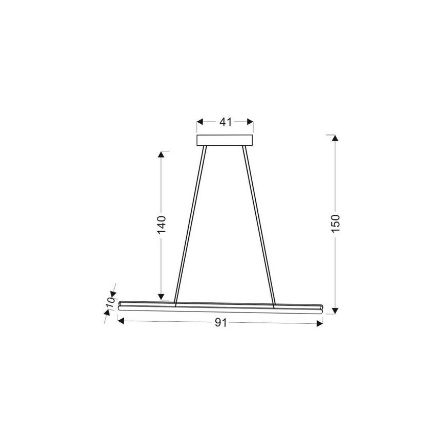 LED Pakabinamas sietynas COCONUT LED/28W/230V