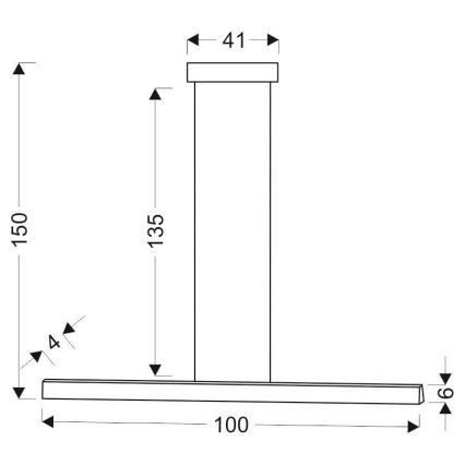 LED Pakabinamas sietynas COCONUT LED/28W/230V