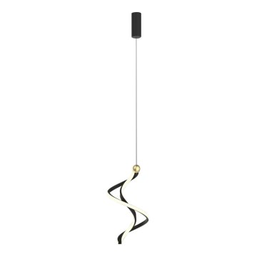 LED Pakabinamas sietynas COLIA LED/19W/230V juoda/auksas
