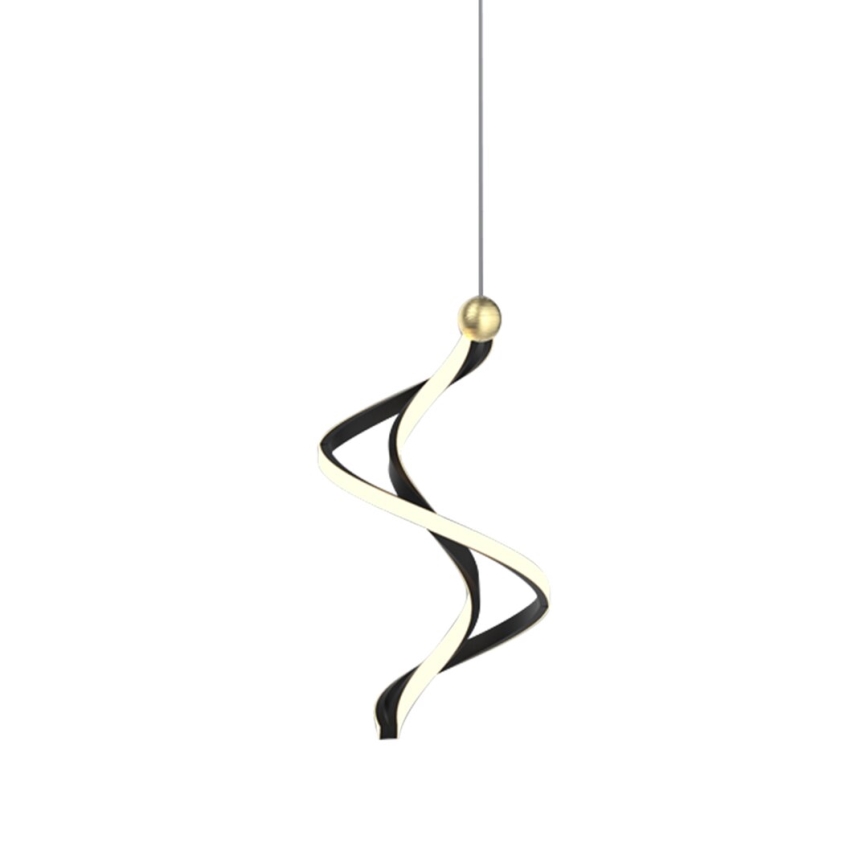 LED Pakabinamas sietynas COLIA LED/19W/230V juoda/auksas