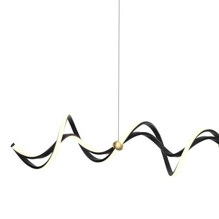 LED Pakabinamas sietynas COLIA LED/55W/230V juoda/auksas