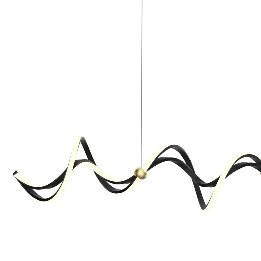 LED Pakabinamas sietynas COLIA LED/55W/230V juoda/auksas