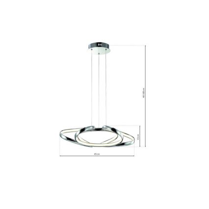 LED Pakabinamas sietynas COPERNICUS 1xLED/46W/230V