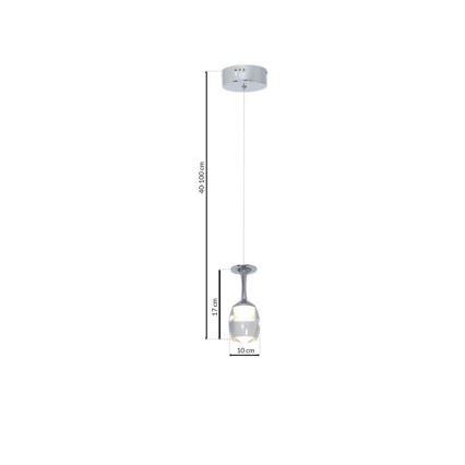 LED Pakabinamas sietynas COPPA 1xLED / 5W / 230V