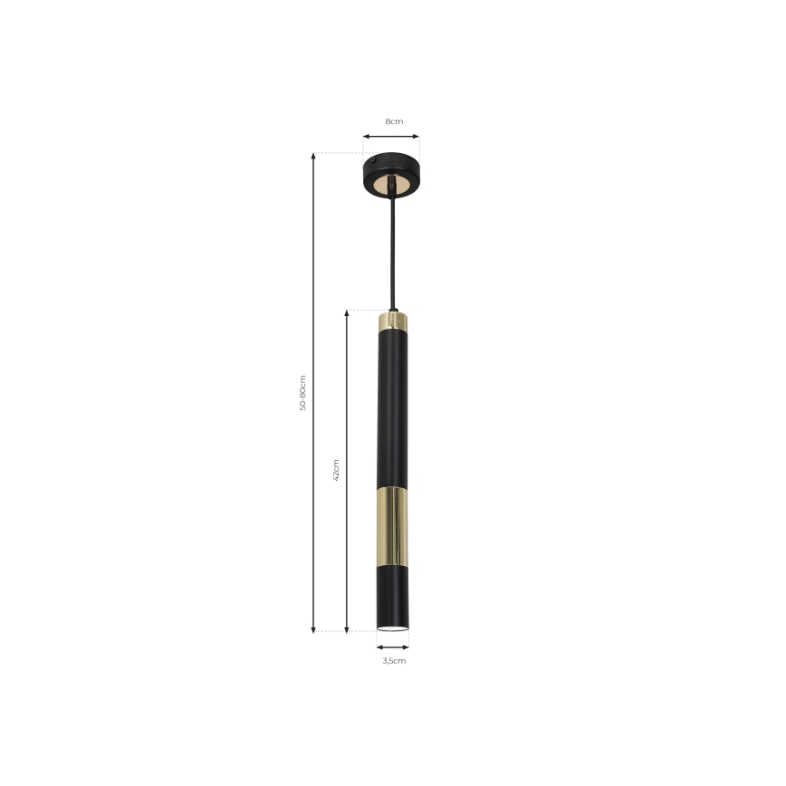 LED Pakabinamas sietynas DALLAS 1xGU10/3W/230V