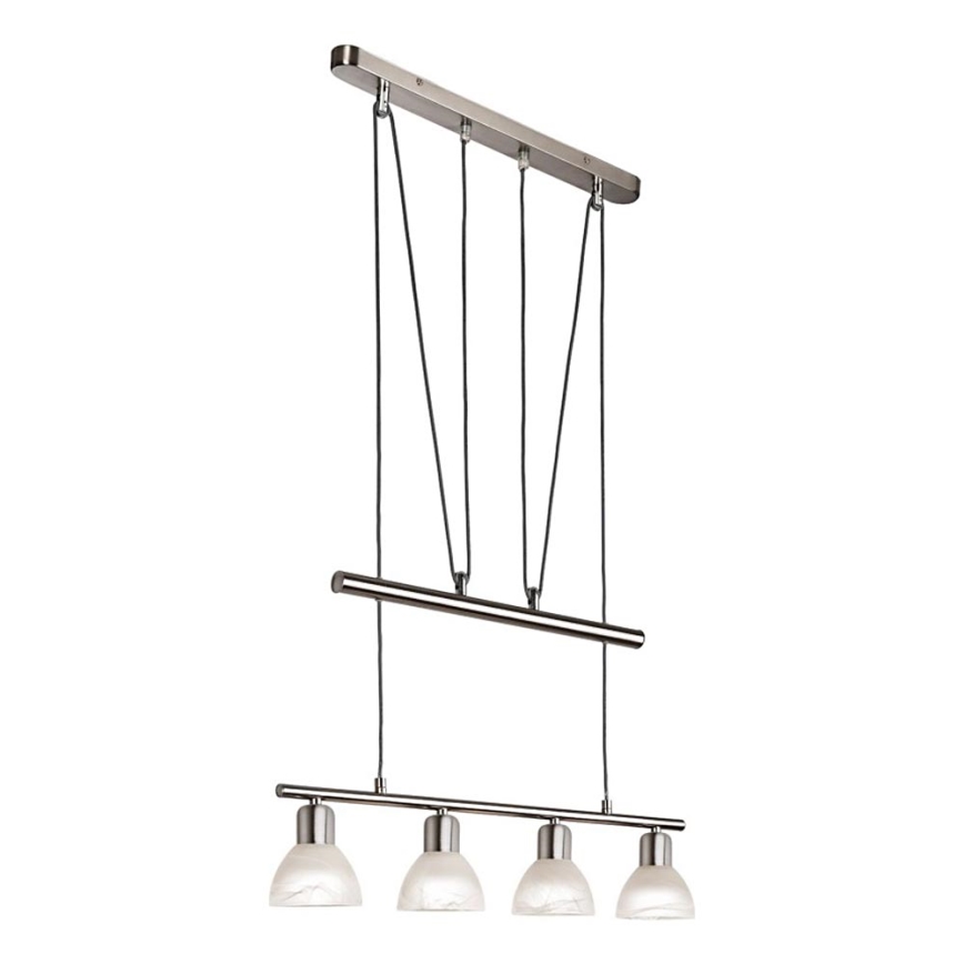 LED Pakabinamas sietynas DAYTONA 4xE14/5W/230V 3000K blizgus chromas