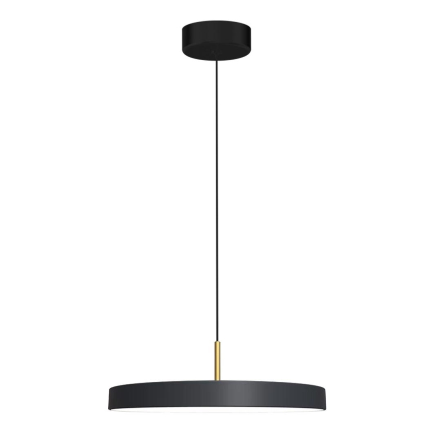 LED Pakabinamas sietynas DISC LED/38W/230V diametras 45 cm juoda