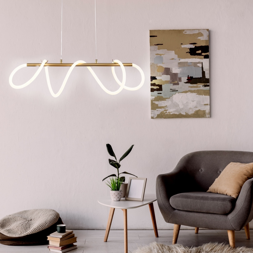 LED Pakabinamas sietynas EMMA LED/38W/230V auksas