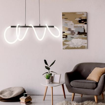 LED Pakabinamas sietynas EMMA LED/38W/230V juoda