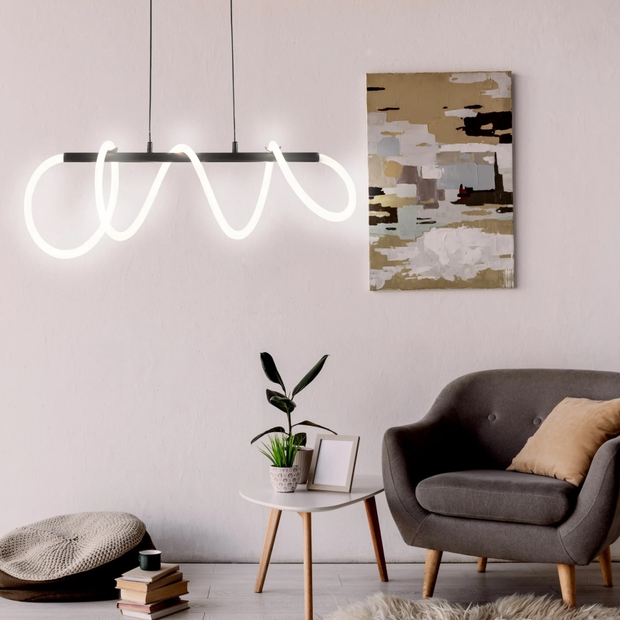 LED Pakabinamas sietynas EMMA LED/38W/230V juoda