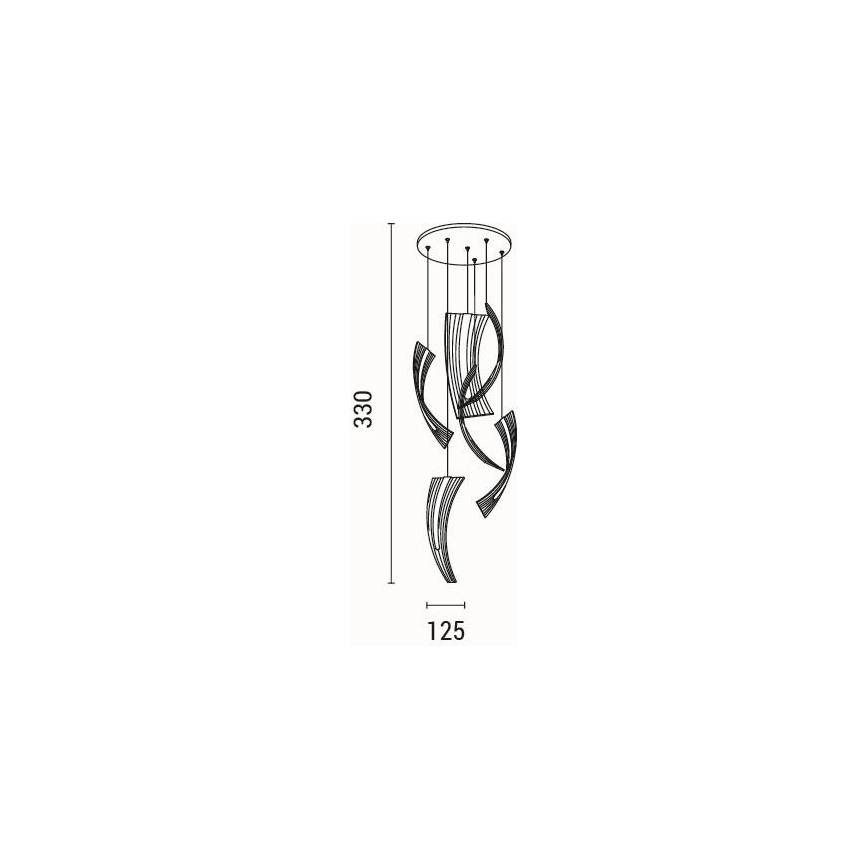 LED Pakabinamas sietynas FIRENZE 6xLED/10W/230V 3000K