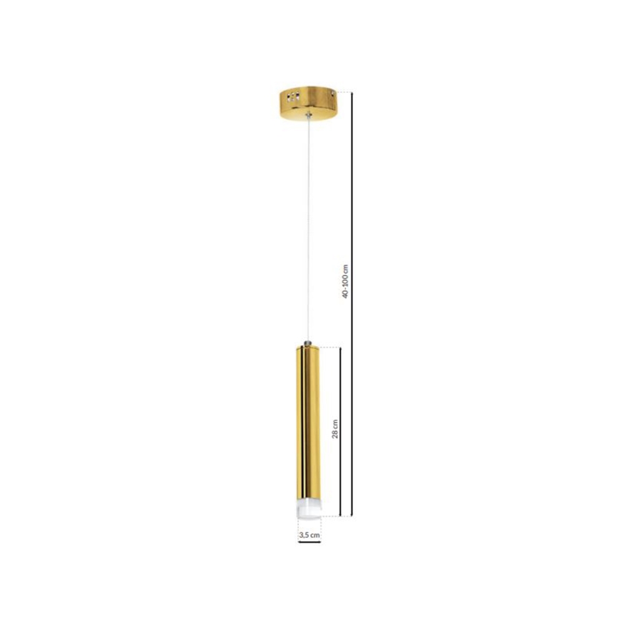 LED Pakabinamas sietynas GOLDIE 1xLED/5W/230V auksinis