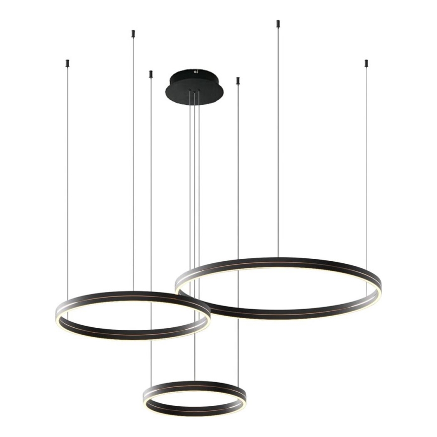 LED Pakabinamas sietynas GRAVITY LED/108W/230V juoda