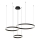 LED Pakabinamas sietynas GRAVITY LED/108W/230V juoda