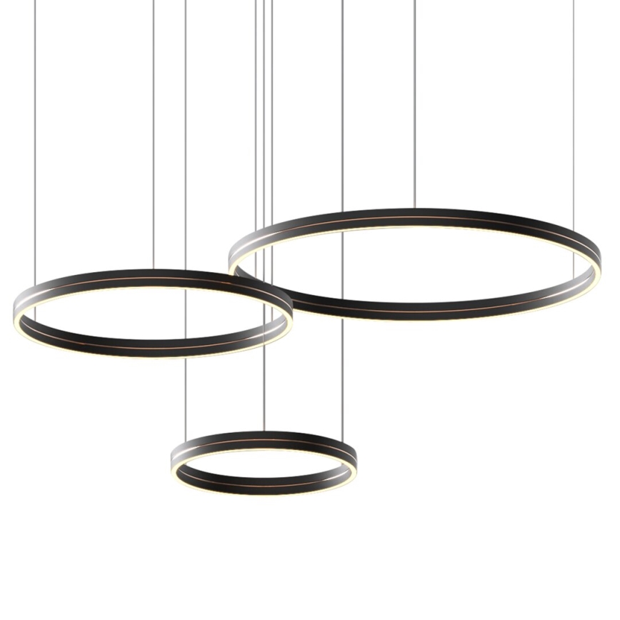 LED Pakabinamas sietynas GRAVITY LED/108W/230V juoda