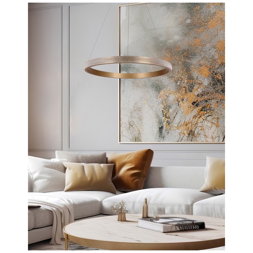 LED Pakabinamas sietynas HASHIM LED/34W/230V diametras 60 cm varis