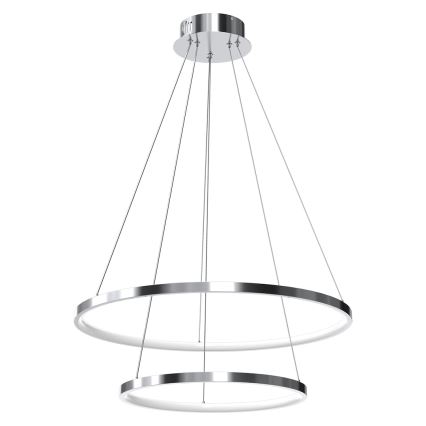 LED Pakabinamas sietynas HOOP LED/51W/230V diametras 60 cm 4000K blizgus chromas