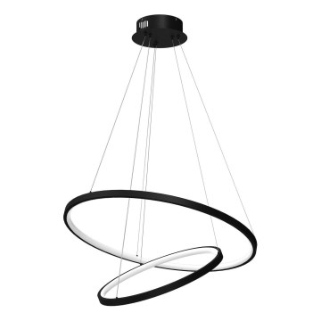 LED Pakabinamas sietynas HOOP LED/51W/230V diametras 60 cm 4000K juoda