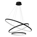 LED Pakabinamas sietynas HOOP LED/93W/230V diametras 60 cm 4000K juoda
