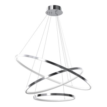 LED Pakabinamas sietynas HOOP LED/93W/230V diametras 80 cm 4000K blizgus chromas
