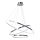 LED Pakabinamas sietynas HOOP LED/93W/230V diametras 80 cm 4000K blizgus chromas