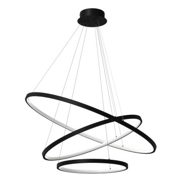 LED Pakabinamas sietynas HOOP LED/93W/230V diametras 80 cm 4000K juoda