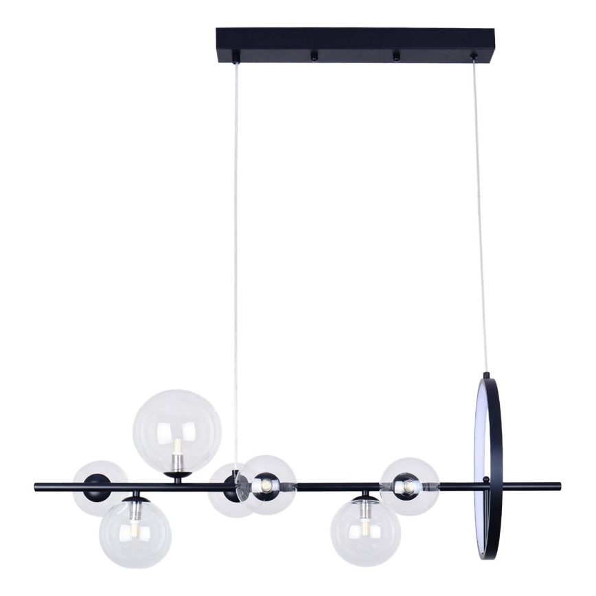 LED Pakabinamas sietynas HYBRID LED/15W/230V + 7xG9/6W 4000K juoda