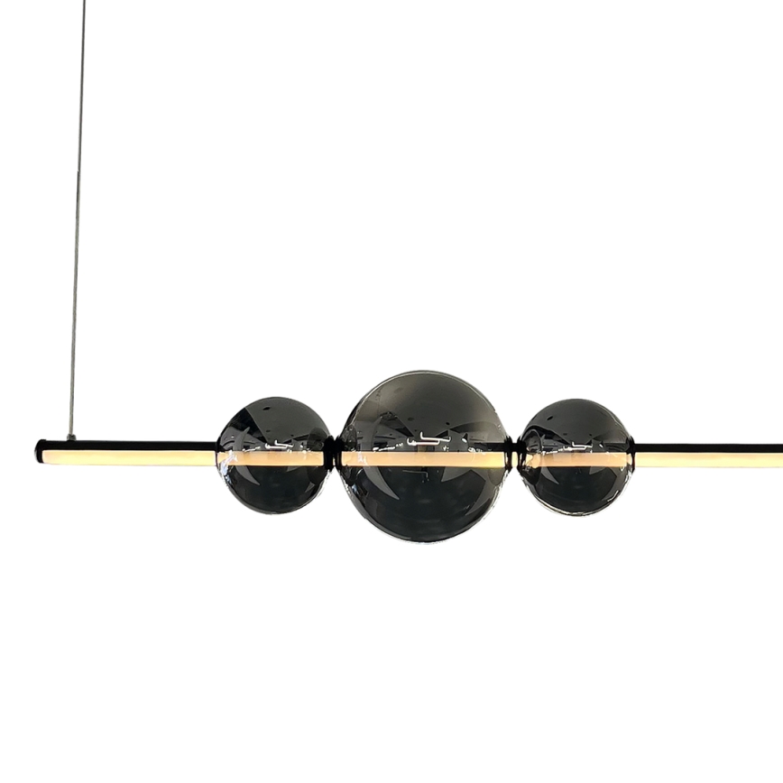 LED Pakabinamas sietynas KUGEL LED/30W/230V juoda