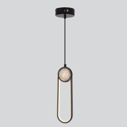 LED Pakabinamas sietynas LACRIMA LED/15W/230V 3000K juoda