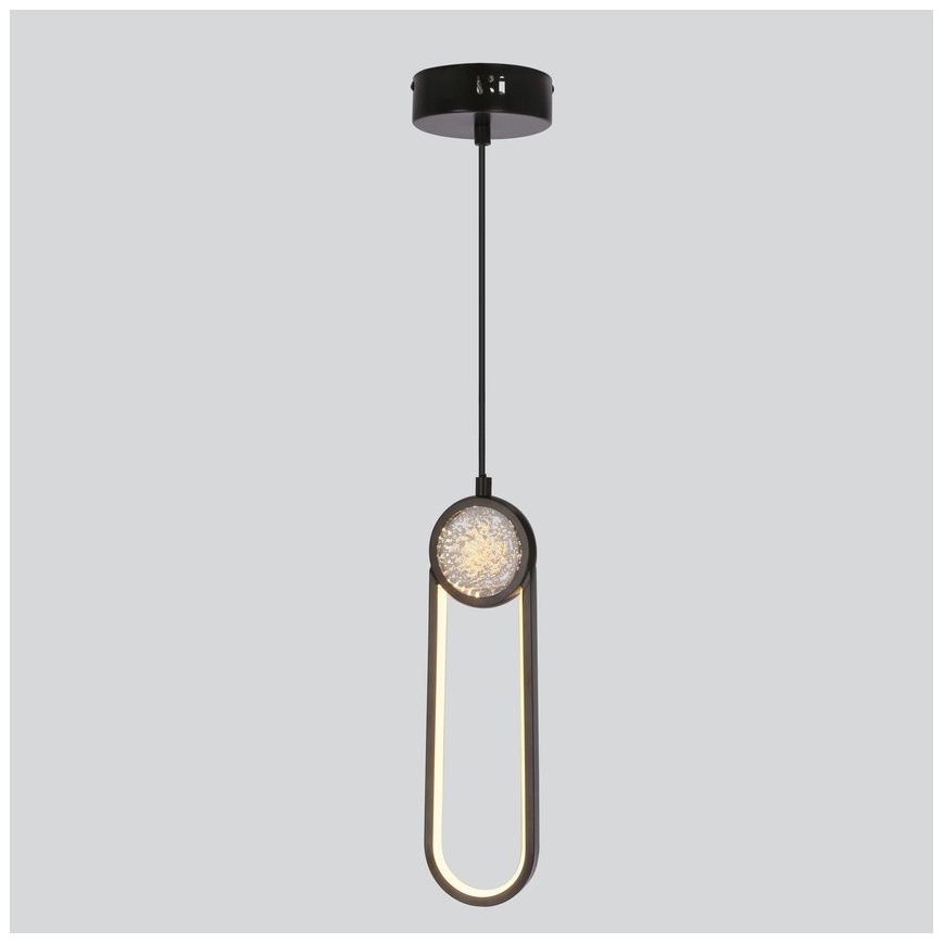LED Pakabinamas sietynas LACRIMA LED/15W/230V 3000K juoda