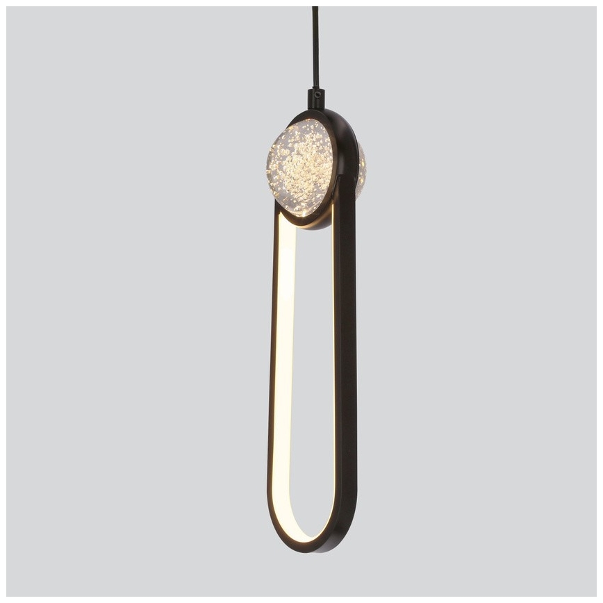 LED Pakabinamas sietynas LACRIMA LED/15W/230V 3000K juoda