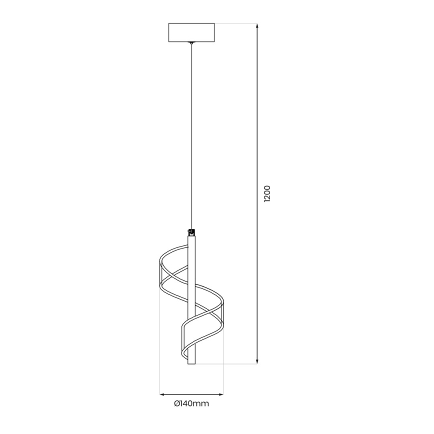 LED Pakabinamas sietynas LARGO LED/10W/230V auksas