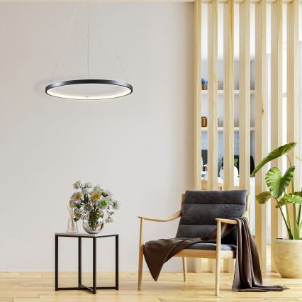 LED Pakabinamas sietynas LEA LED/20W/230V 4000K diametras 50 cm juoda