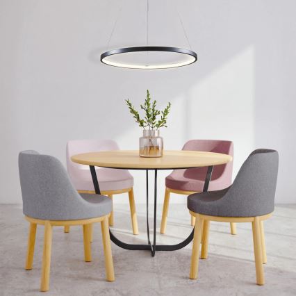 LED Pakabinamas sietynas LEA LED/20W/230V 4000K diametras 50 cm juoda