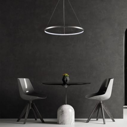 LED Pakabinamas sietynas LEA LED/20W/230V 4000K diametras 50 cm matinis chromas