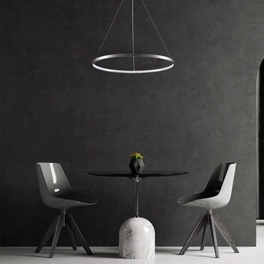 LED Pakabinamas sietynas LEA LED/20W/230V 4000K diametras 50 cm matinis chromas
