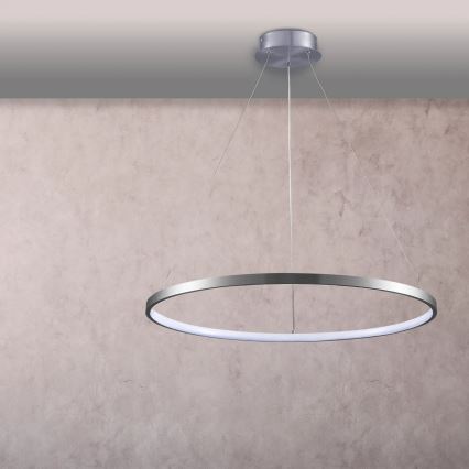 LED Pakabinamas sietynas LEA LED/20W/230V 4000K diametras 50 cm matinis chromas