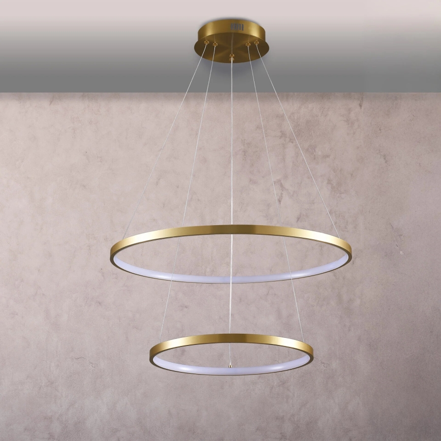 LED Pakabinamas sietynas LEA LED/35W/230V 4000K diametras 60 cm auksas