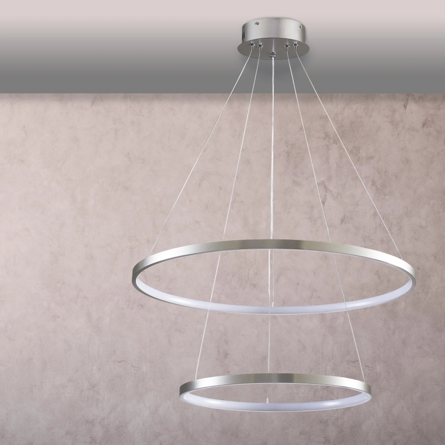 LED Pakabinamas sietynas LEA LED/35W/230V 4000K diametras 60 cm matinis chromas