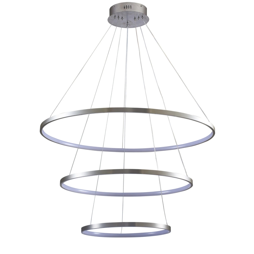 LED Pakabinamas sietynas LEA LED/60W/230V 4000K diametras 80 cm matinis chromas
