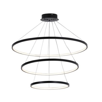 LED Pakabinamas sietynas LEA LED/60W/230V 4000K diametras 80 cm juoda