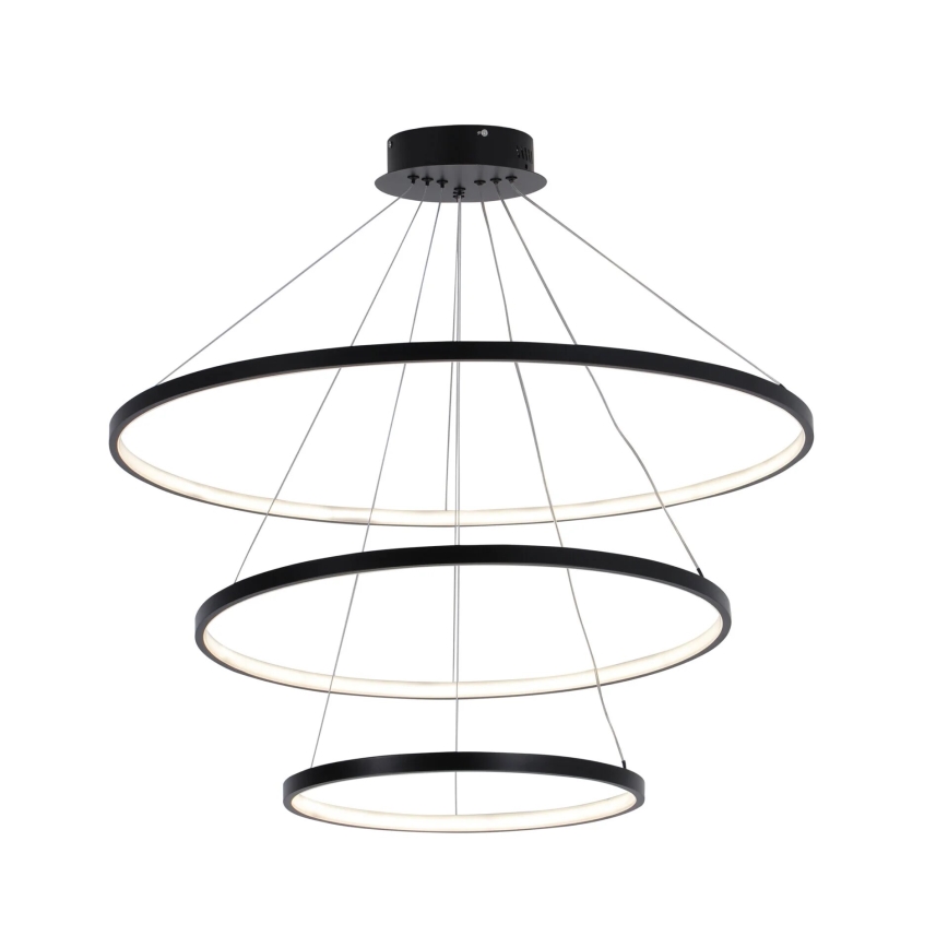 LED Pakabinamas sietynas LEA LED/60W/230V 4000K diametras 80 cm juoda